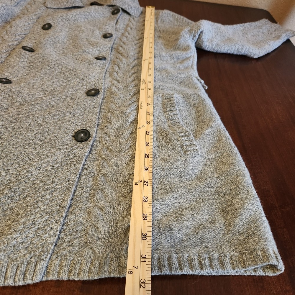 Pendleton Woolen Mills Womens Lambswool Blend Cardigan Sweater Gray Plus Size 2X - Picture 15 of 15